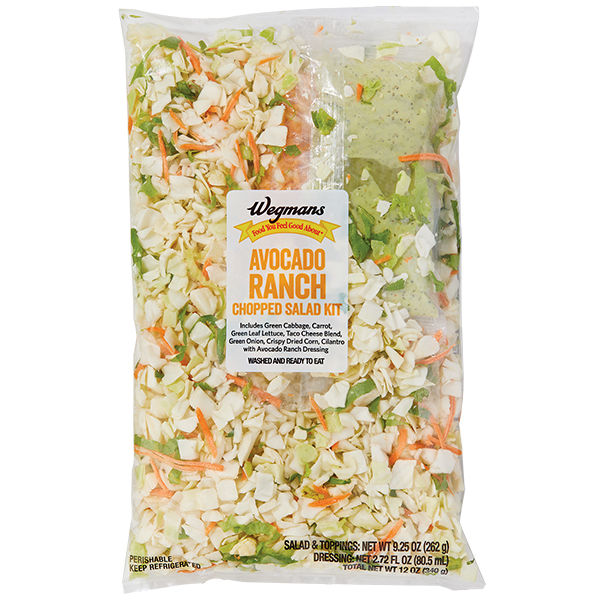 Wegmans Avocado Ranch Chopped Salad Kit 9.25 Oz