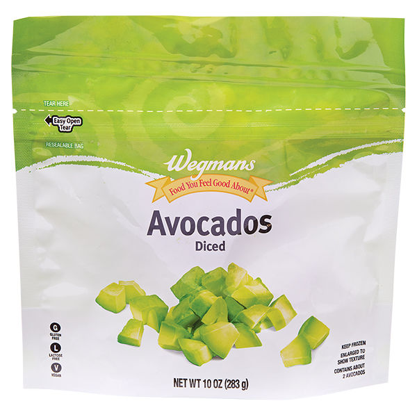 Wegmans Diced Frozen Avocados 10 Oz