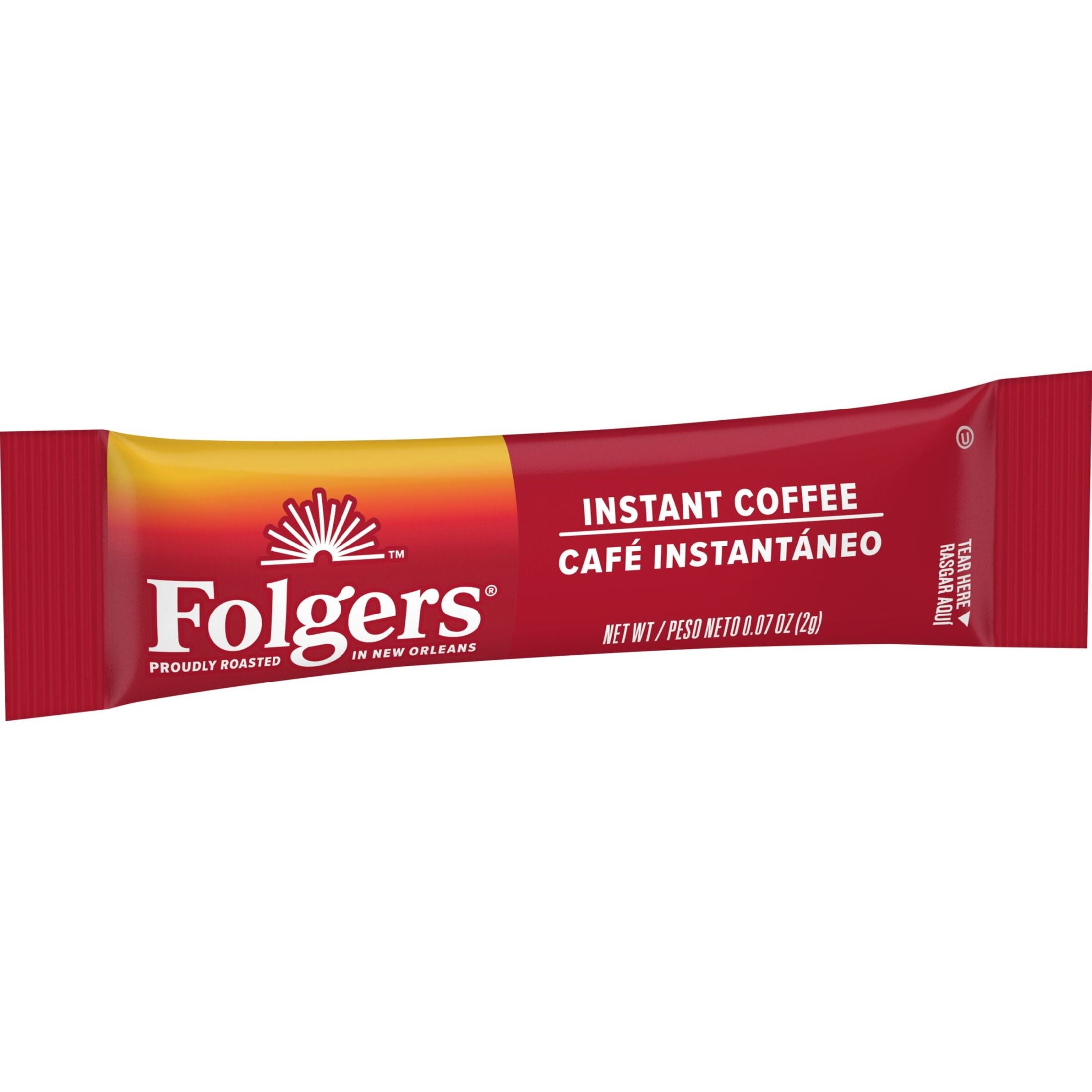 Folgers Classic Roast Naturally Caffeinated Medium Instant Coffee 0.07 oz 7 Count