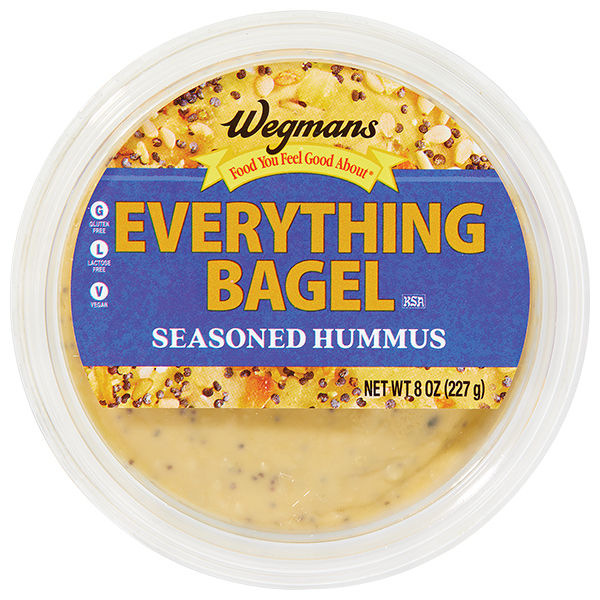 Wegmans Everything Bagel Seasoned Hummus 10 oz