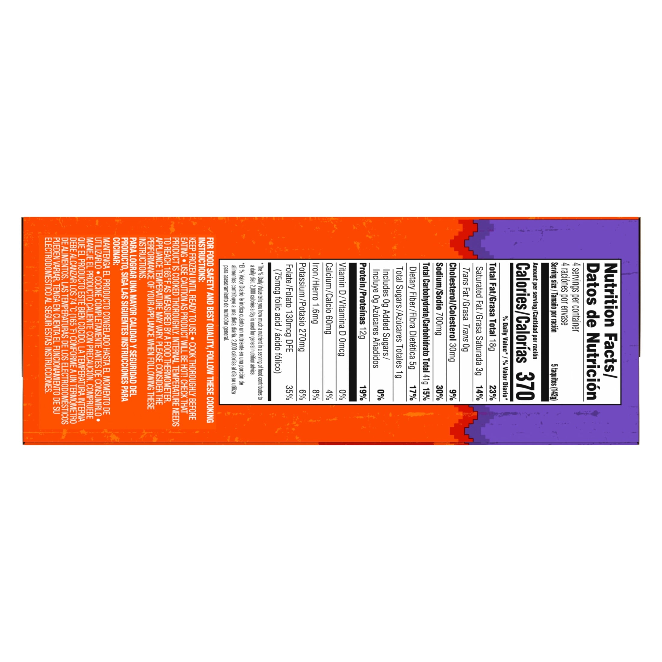 Delimex White Meat Chicken Taquitos Frozen Snacks 20 Count 20 Oz