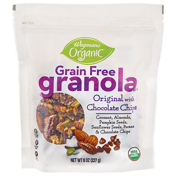 Wegmans Organic Grain Free Granola with Chocolate Chips 12 oz