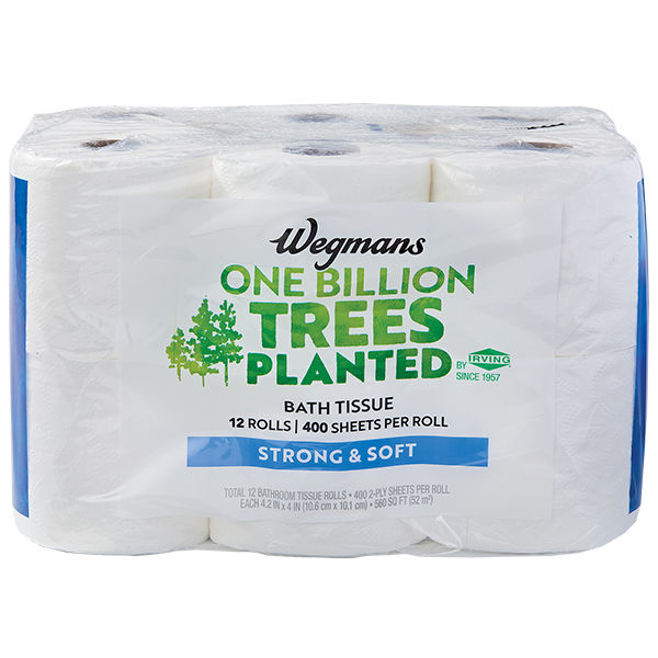 Wegmans Bath Tissue Strong Soft 12 Rolls