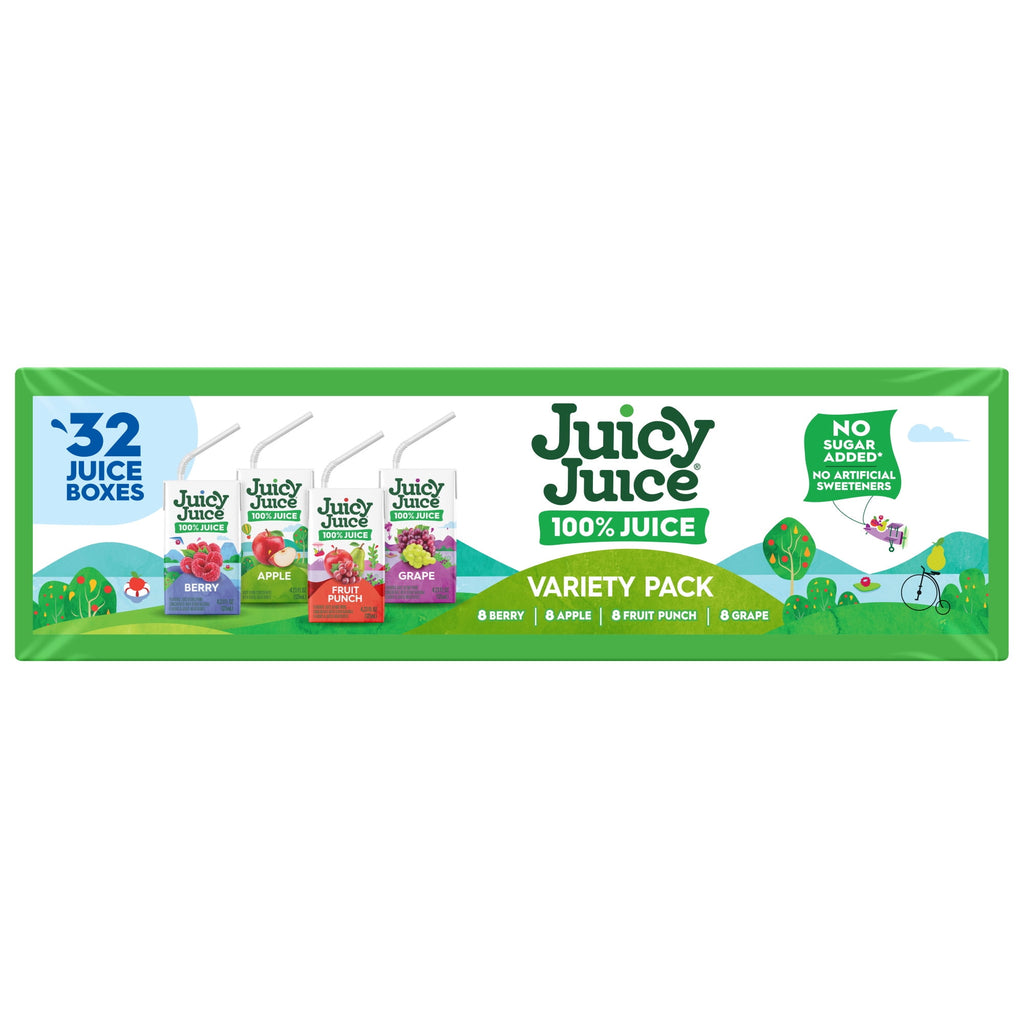 Juicy Juice 100% Juice Variety Pack Juice Boxes 32 Count 4.23 fl oz