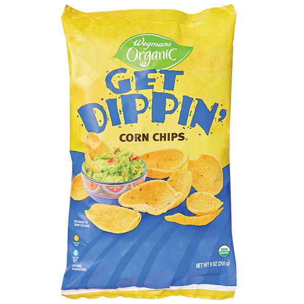 Wegmans Organic Get Dippin' Corn Chips Scoop 10 Oz
