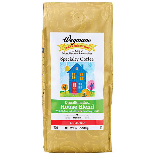 Wegmans House Blend Decaffeinated Ground Coffee 12 Oz