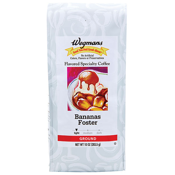 Wegmans Bananas Foster Flavored Specialty Ground Coffee 10 Oz