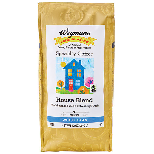 Wegmans House Blend Whole Bean Coffee 12 Oz
