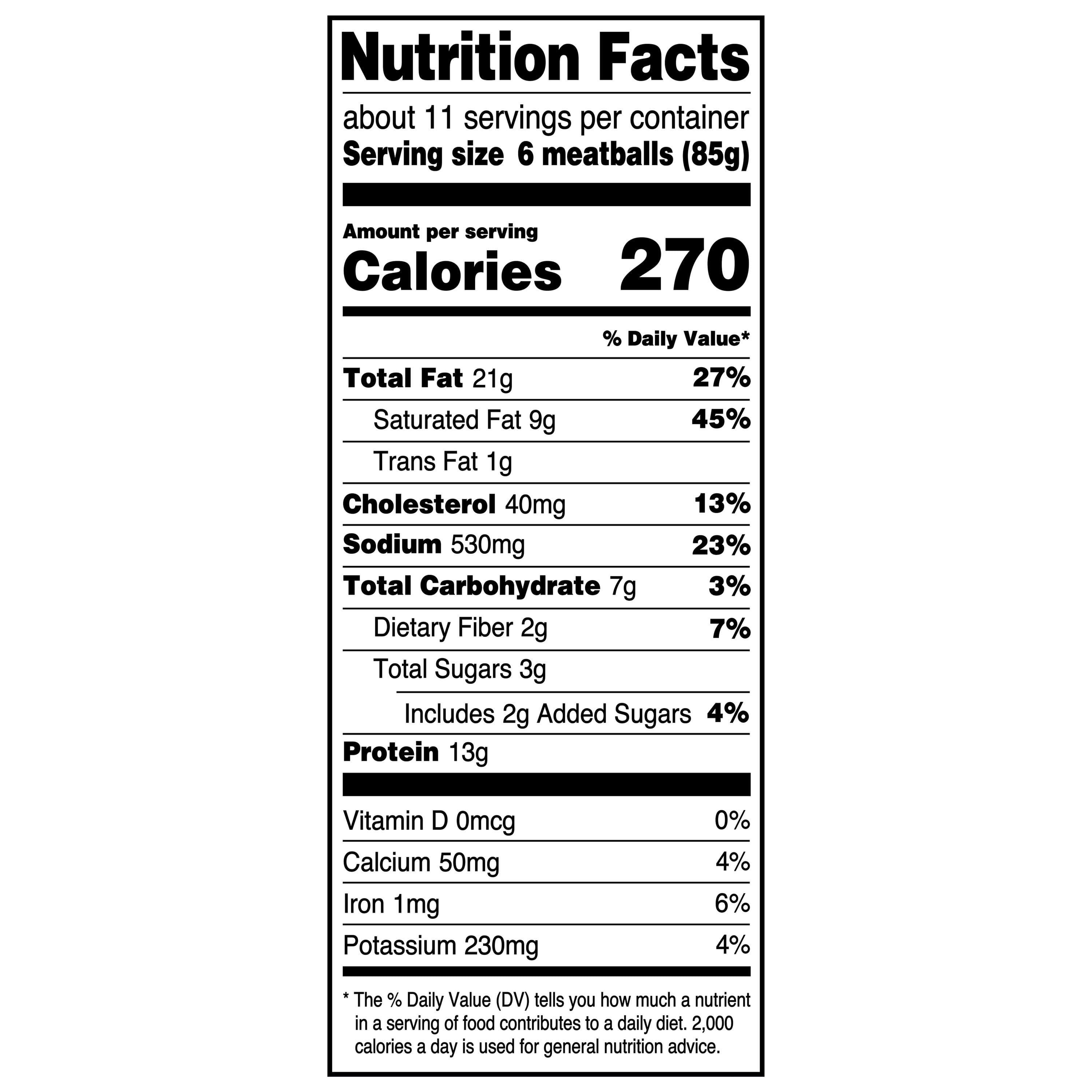 Great Value Fully Cooked Homestyle Meatballs Frozen 2 Lb
