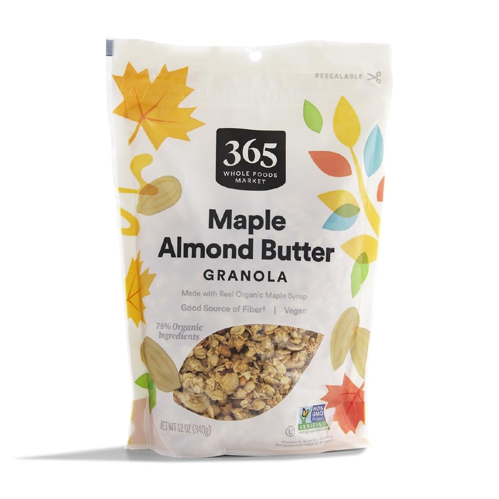 Organic Maple & Almond Butter Granola 12 Oz 1 Count 365 By Whole Foods Market
