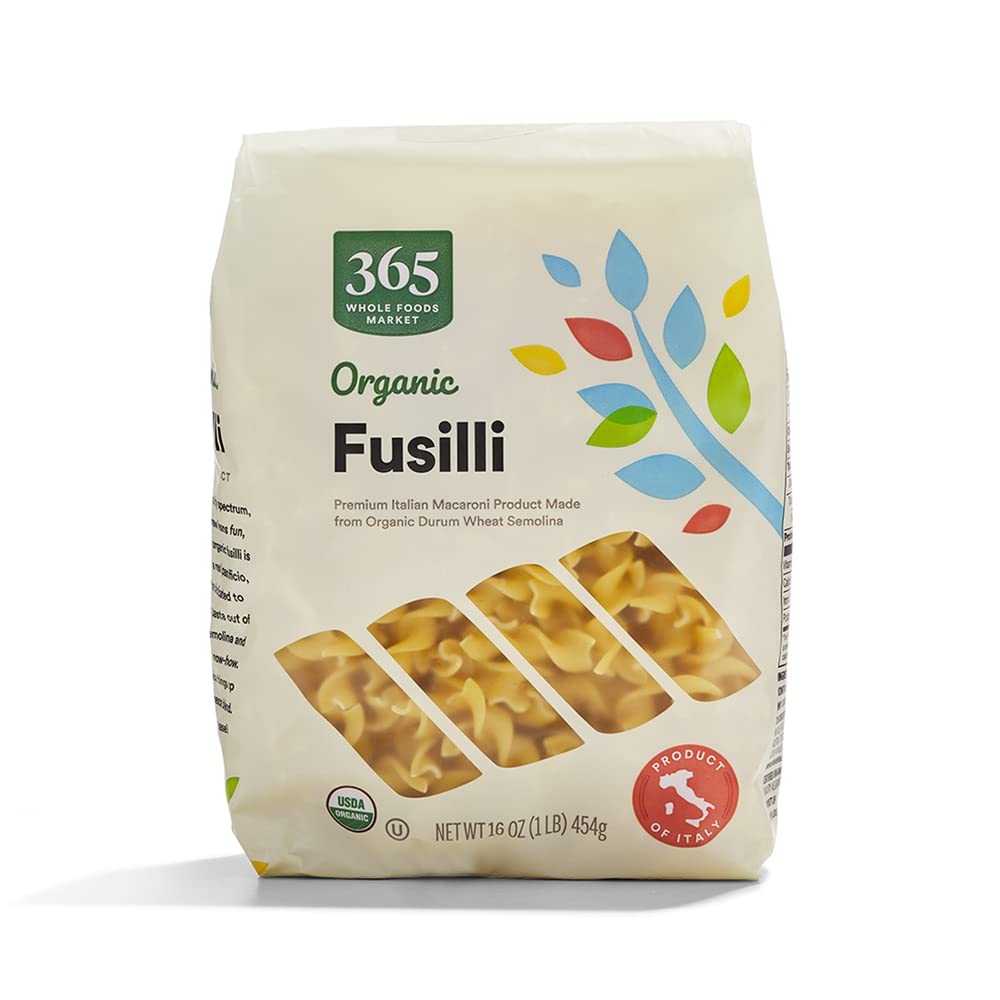 Organic Fusilli Pasta 16 Oz 365 By Whole Foods Market