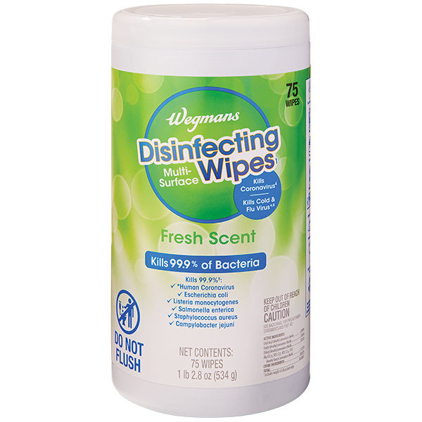 Wegmans Multi-Surface Disinfecting Wipes Fresh Scent