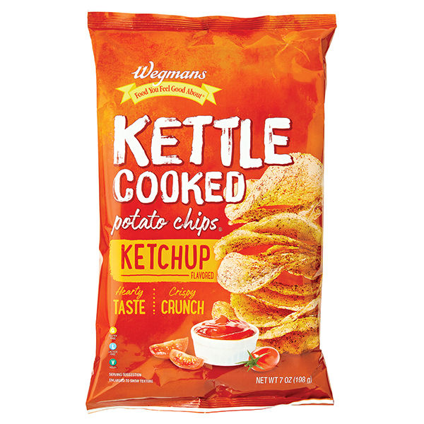 Wegmans Ketchup Flavored Kettle Cooked Potato Chips 7.75 Oz