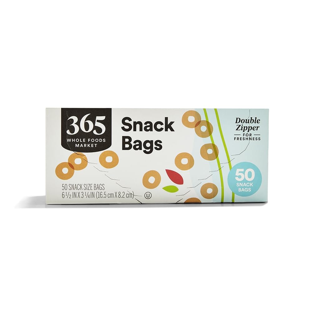 Snack Size Storage Bags Double Zipper 50 Count 365 By Whole Foods Market