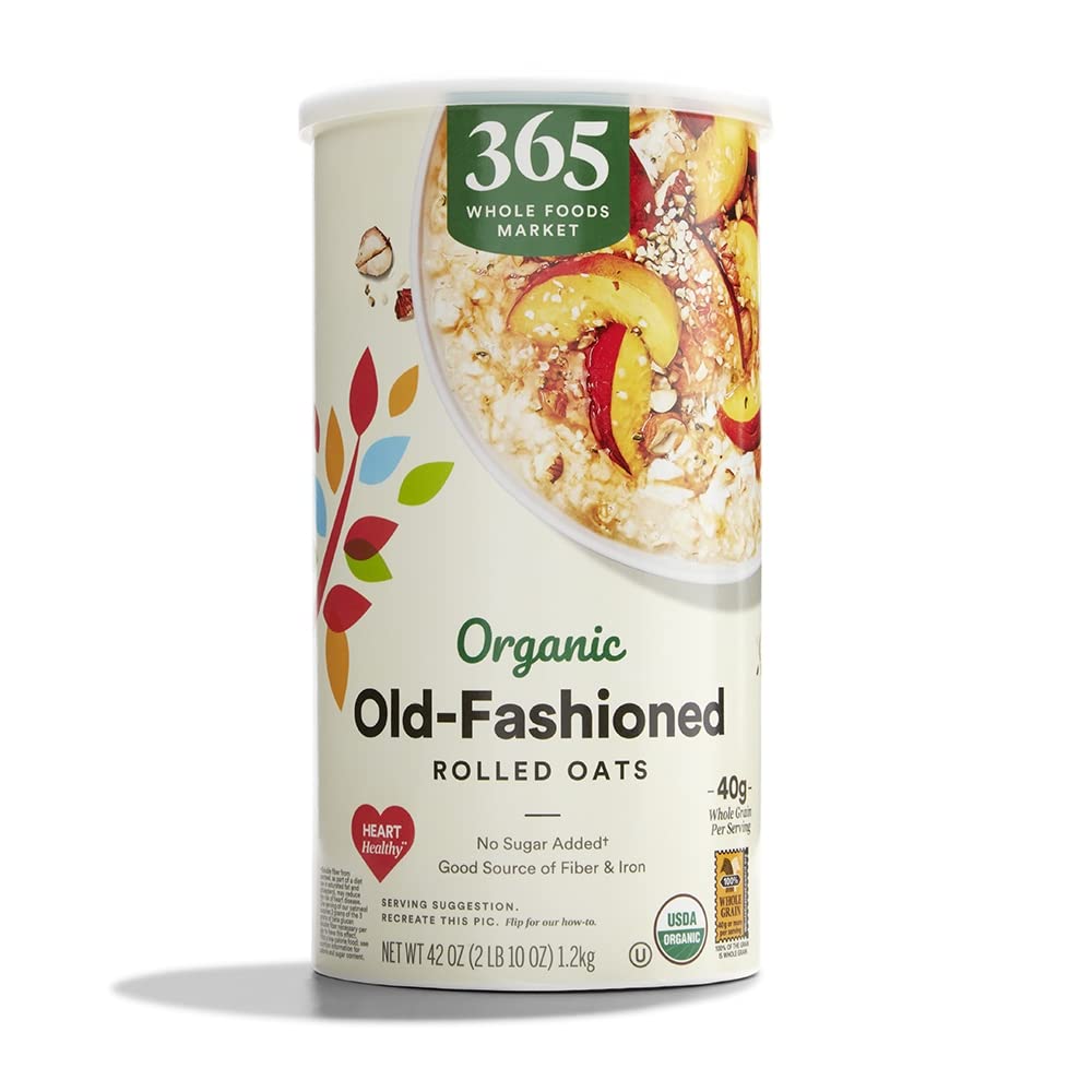 Organic Old-Fashioned Rolled Oats 42 Oz 1 Count 365 By Whole Foods Market