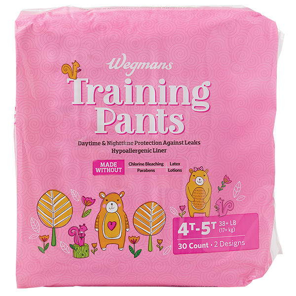 Wegmans Training Pants Girls 4T-5T 30 Ct