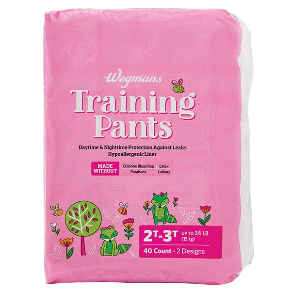 Wegmans Training Pants Girls 2T-3T 40 Ct