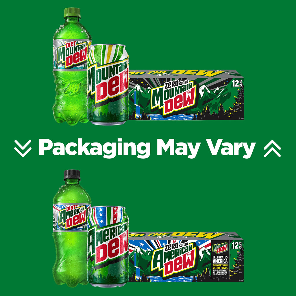 Mountain Dew Original Citrus Soda Pop Cans 12 Fl Oz 12 Pack