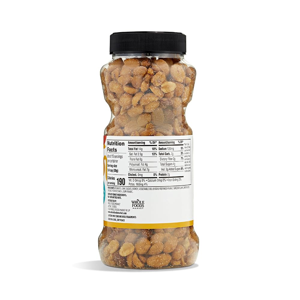 Honey Roasted Peanuts 16 Oz 365 By Whole Foods Market