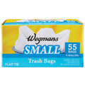 Wegmans Trash Bags Flap Tie Small 4 Gallon 55 Count