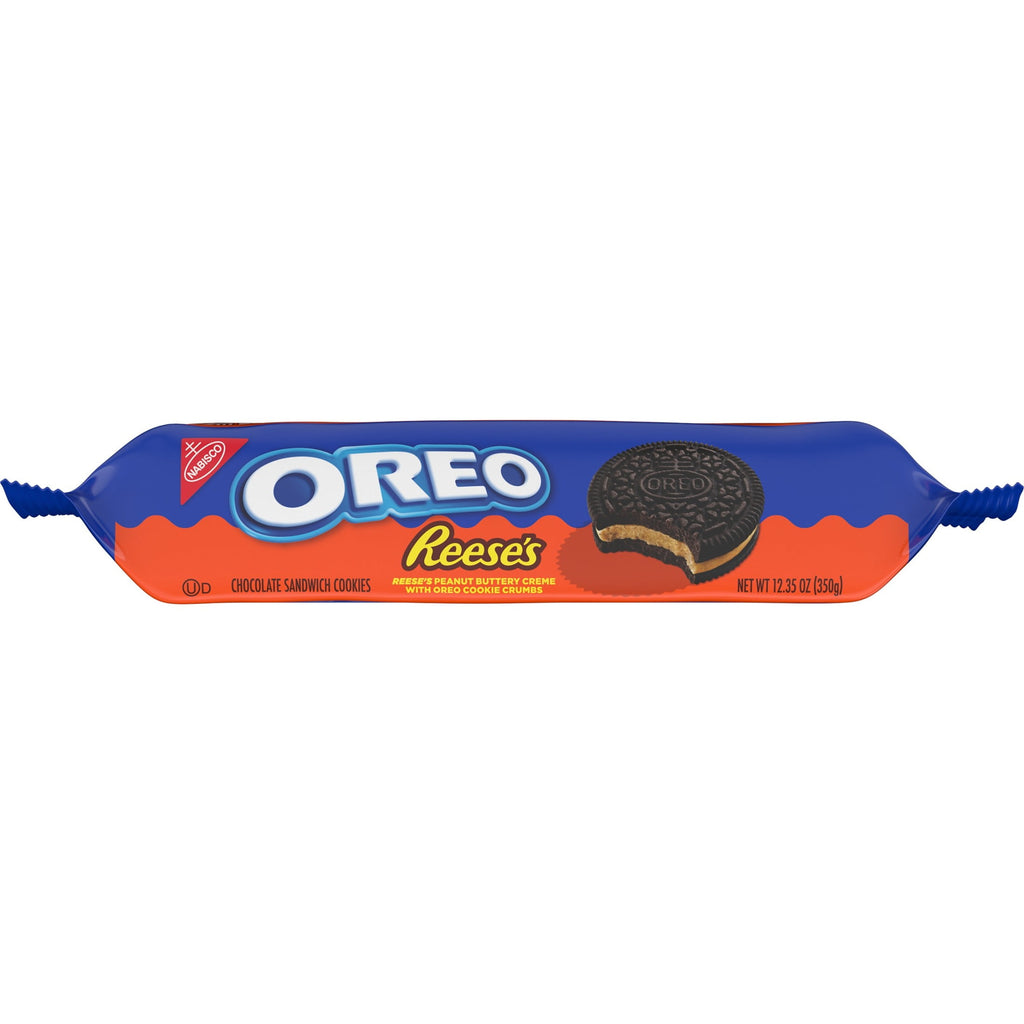 Peanut Buttery Creme Chocolate Sandwich Cookies 12.35 Oz 1 Count Oreo Reese's