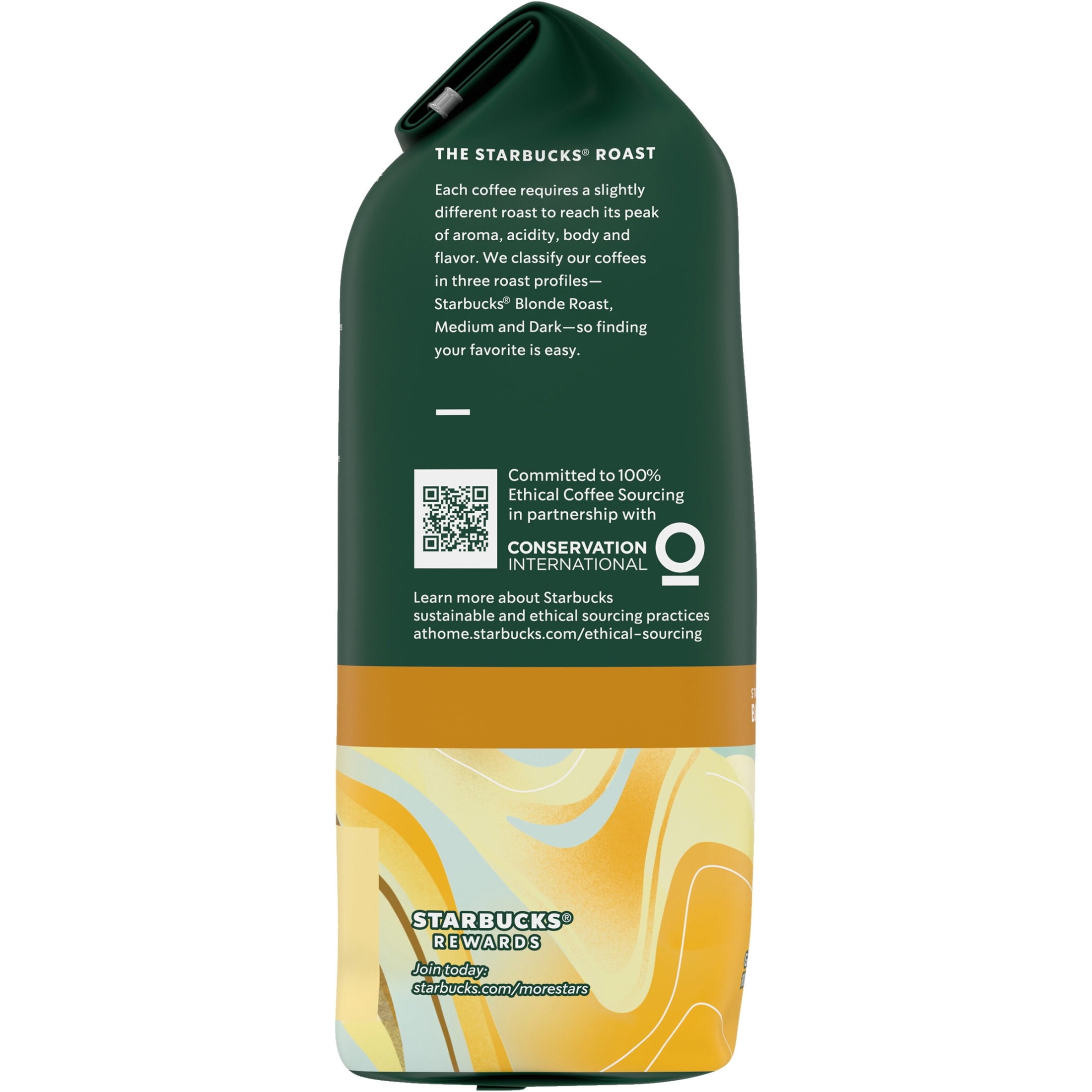 Starbucks Blonde Espresso Roast Naturally Caffeinated Light Ground Coffee 12 oz Bag