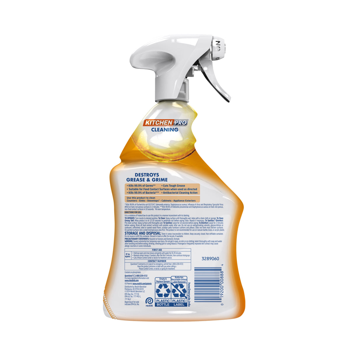 Lysol Kitchen Pro Antibacterial Cleaner Citrus 22 fl oz