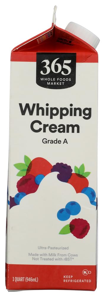 Whipping Cream 1 Qt 1 Count 365 By Whole Foods Market