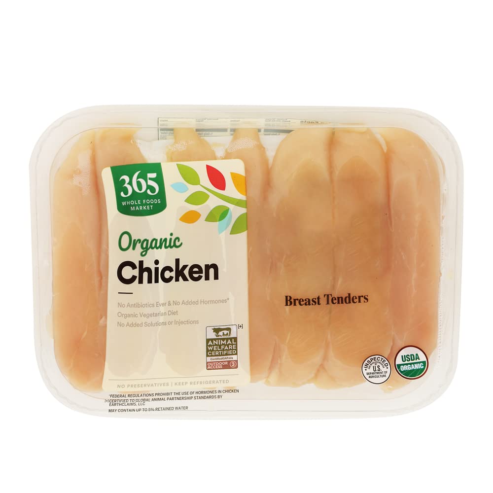 Organic Chicken Breast Tenderloin 1 Lb 365 By Whole Foods Market