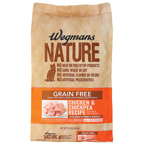 Wegmans Nature Grain Free Chicken & Chickpea Recipe Dry Cat Food 12 Lb