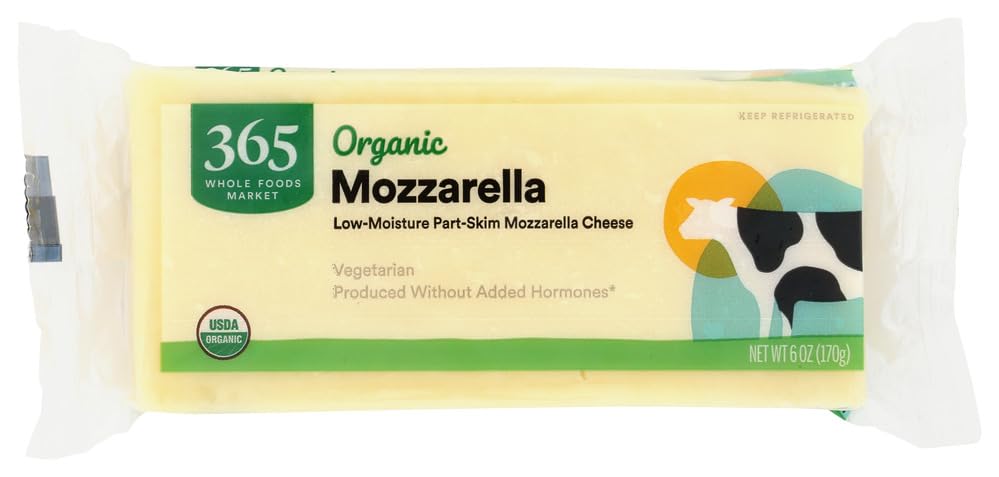 Organic Mozzarella Bar 6 Oz 365 By Whole Foods Market