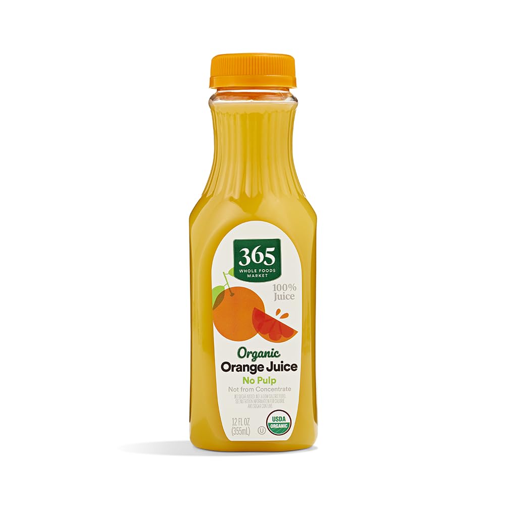 Organic Orange Juice No Pulp 12 Fl Oz 365 By Whole Foods Market