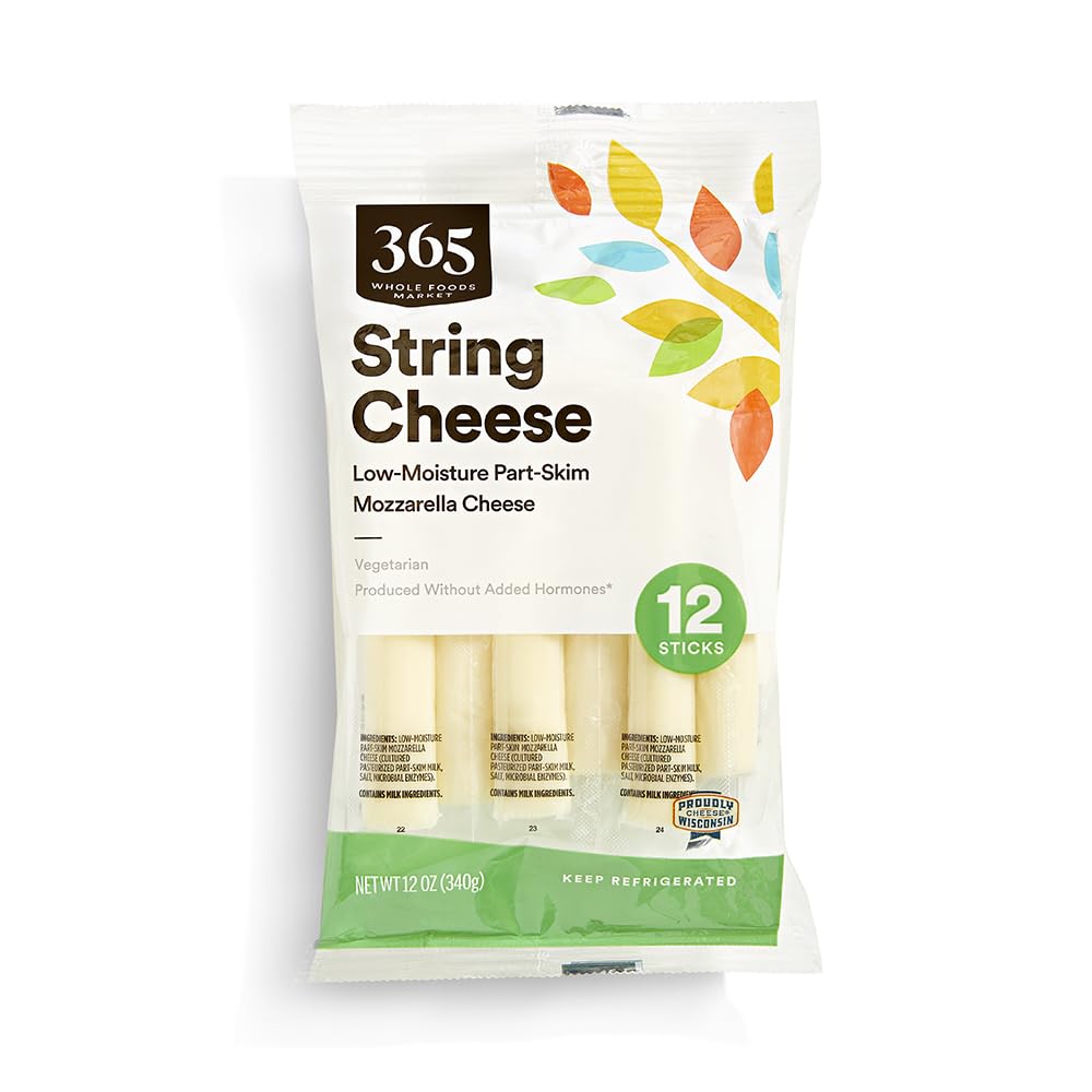 Mozzarella String Cheese 12 Oz 365 By Whole Foods Market