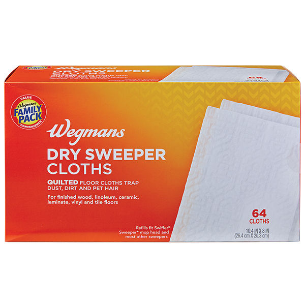 Wegmans Dry Sweeper Cloths 64 Count Family Pack