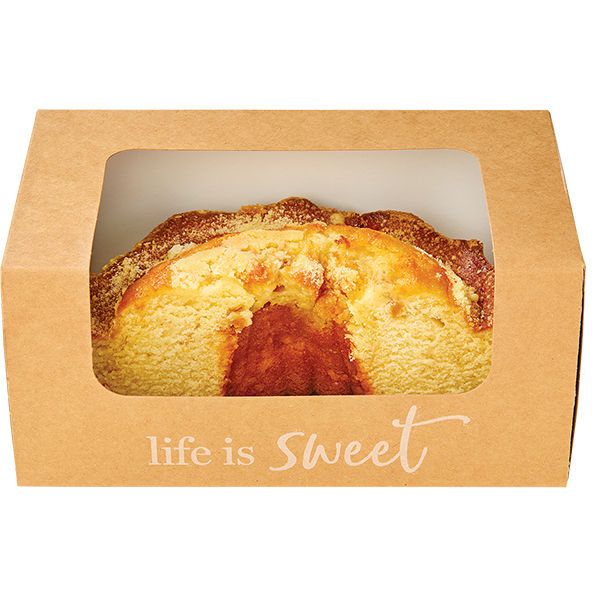 Wegmans Peach Coffee Cake Half 11 oz