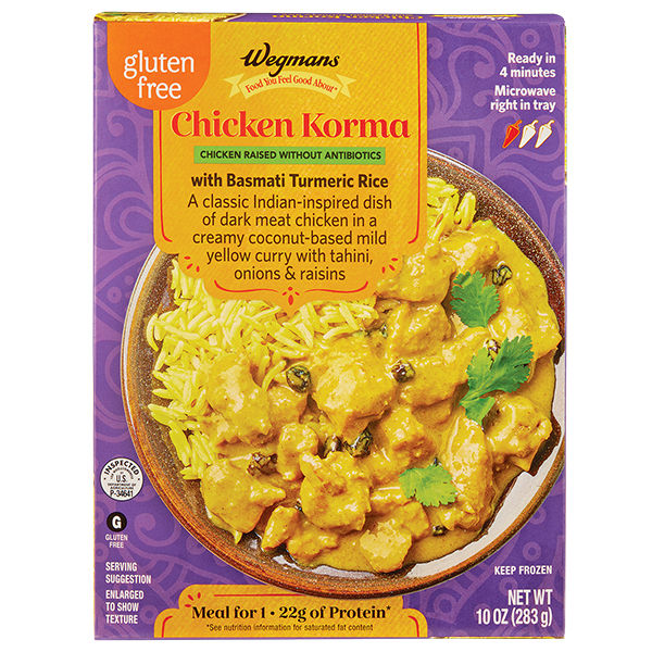 Wegmans Chicken Korma With Basmati Turmeric Rice 9.5 Oz