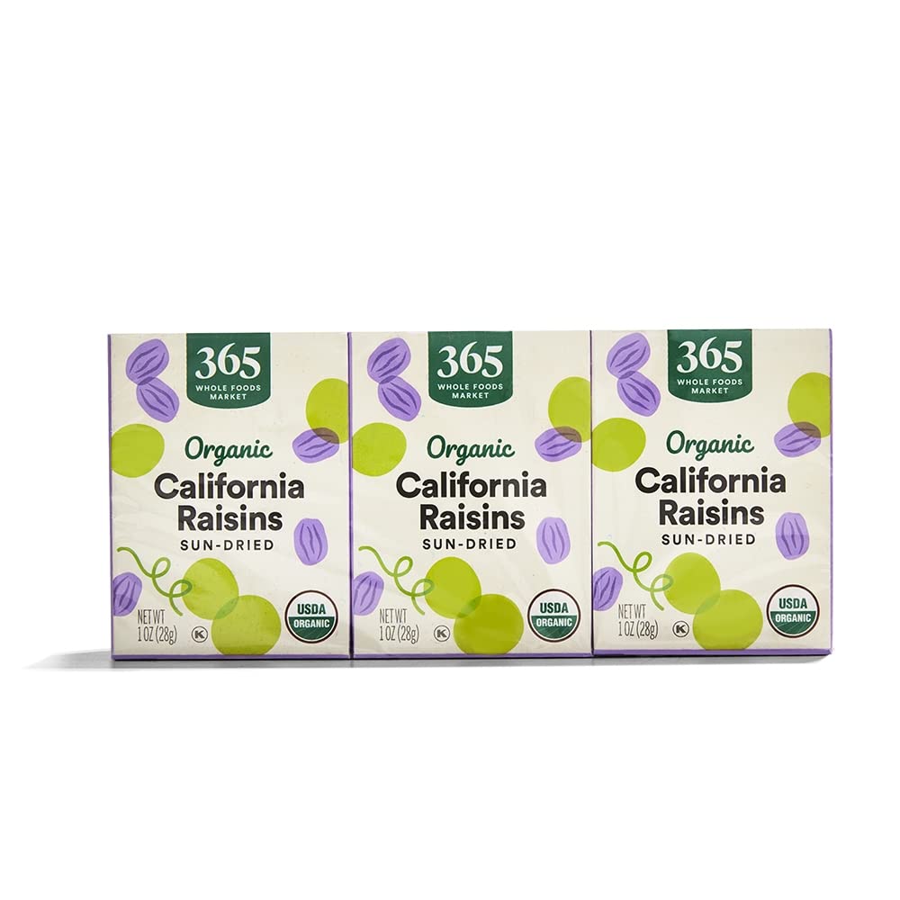 Organic Raisins 1 Oz 6 Count 365 By Whole Foods Market