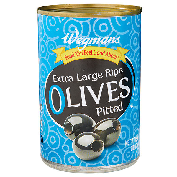 Wegmans Extra Large Ripe Pitted Black Olives 6 Oz