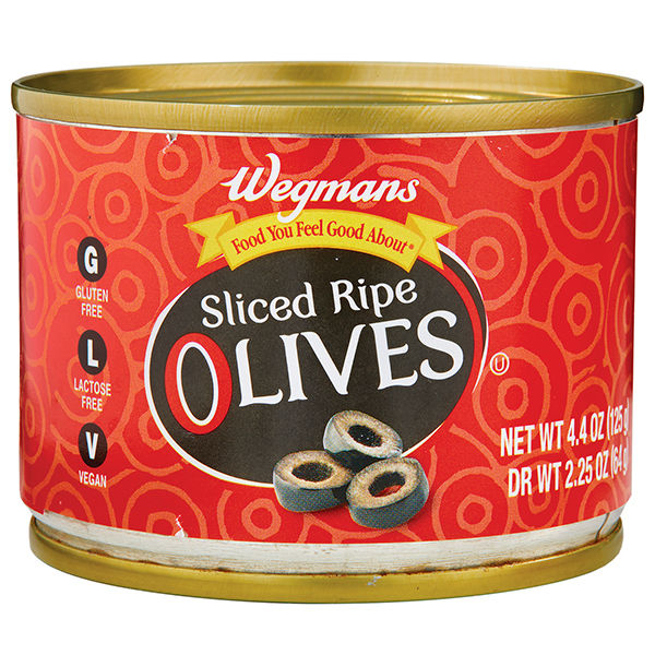 Wegmans Sliced Black Ripe Olives 2.25 Oz
