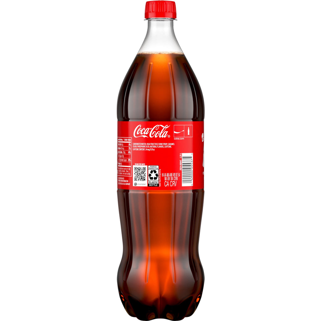 Soda Pop Bottle 1.25 Liters Coca-Cola