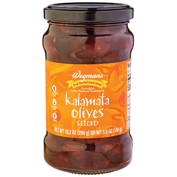 Wegmans Sliced Kalamata Olives 5.6 Oz