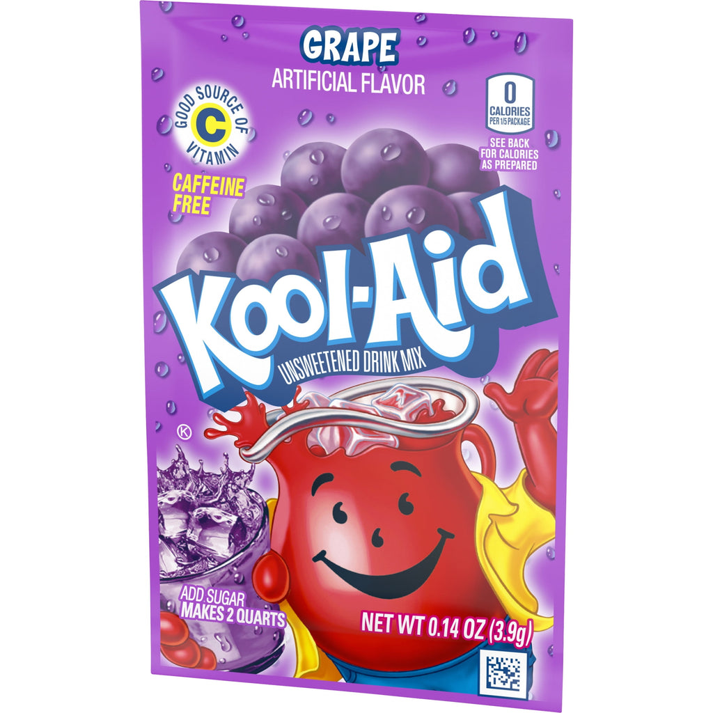 Kool-Aid Unsweetened Grape Powdered Drink Mix 0.14 oz Packet