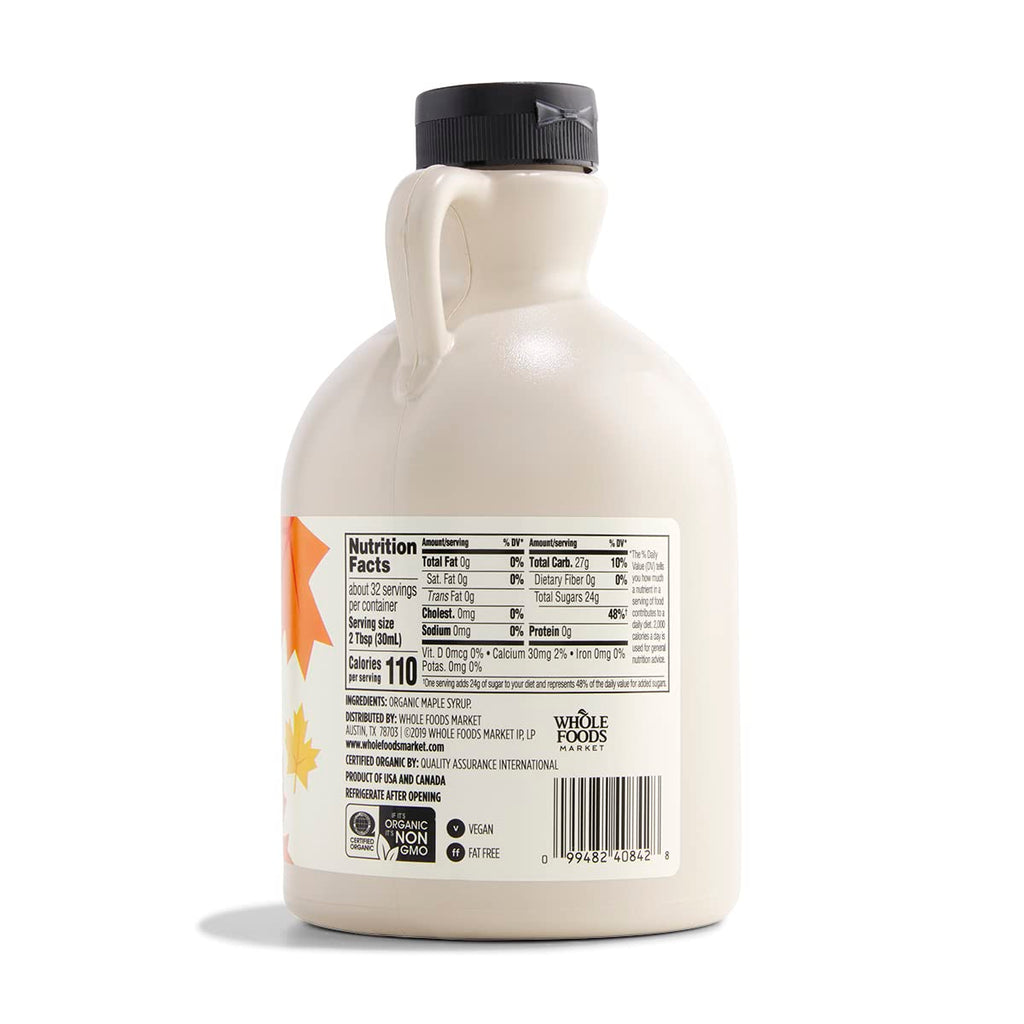 Organic Grade A Dark Maple Syrup 32 Fl Oz 1 Count 365 By Whole Foods Market