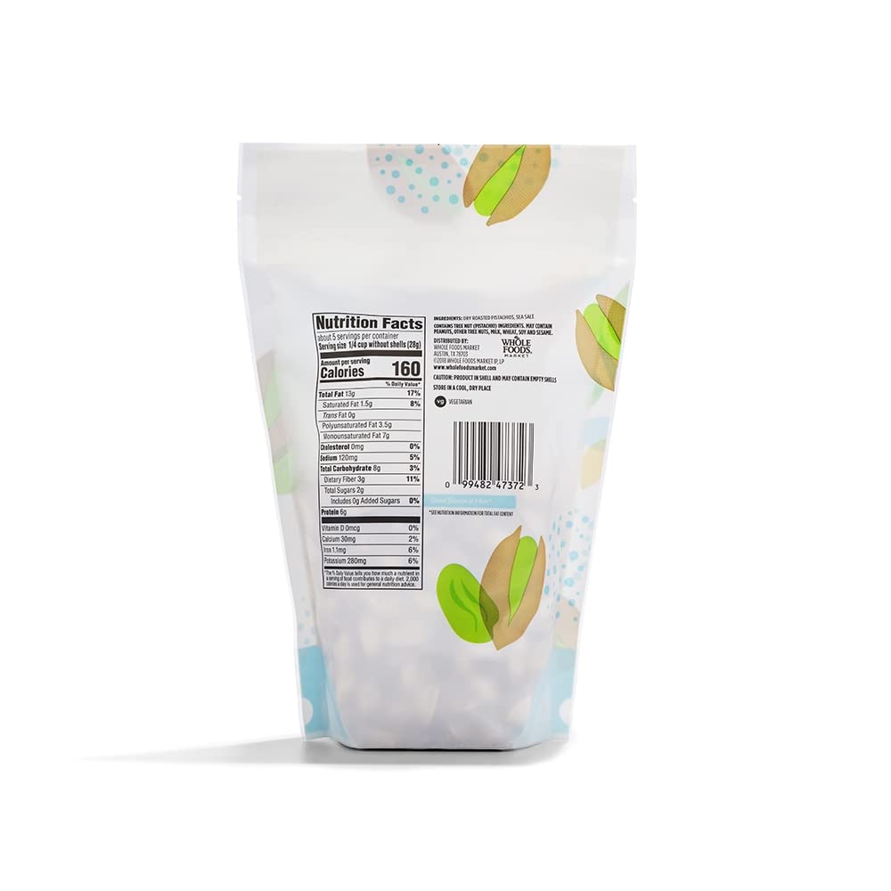 Roasted Salted Pistachios 10 Oz 365 By Whole Foods Market