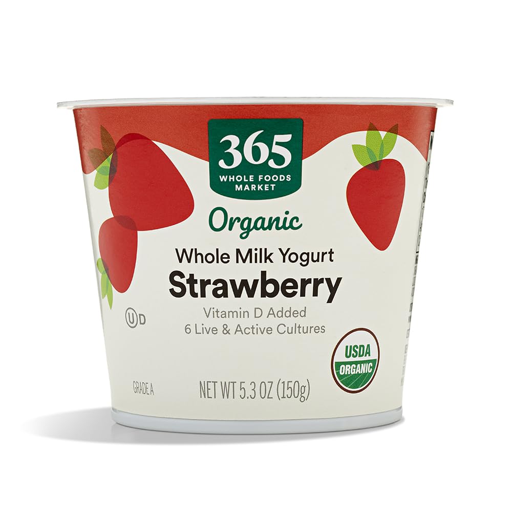 Organic Strawberry Yogurt 5.3 Oz 365 By Whole Foods Market