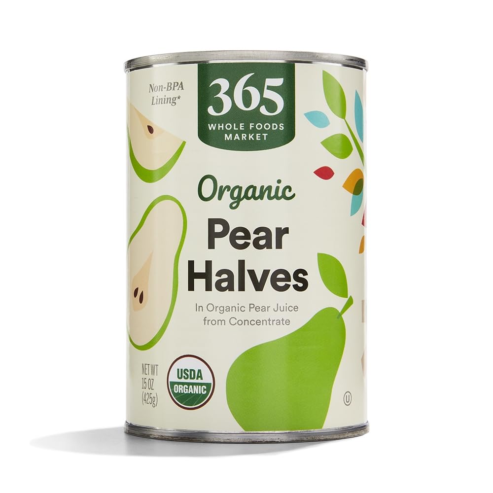 Organic Pear Halves 15 Oz 365 By Whole Foods Market