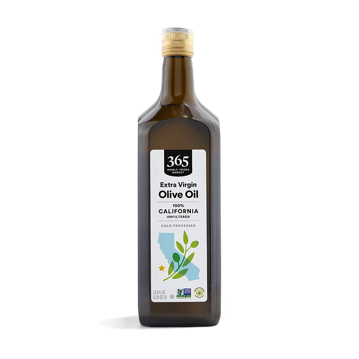 Unfiltered Extra Virgin California Olive Oil 33.8 Fl Oz 365 By Whole Foods Market