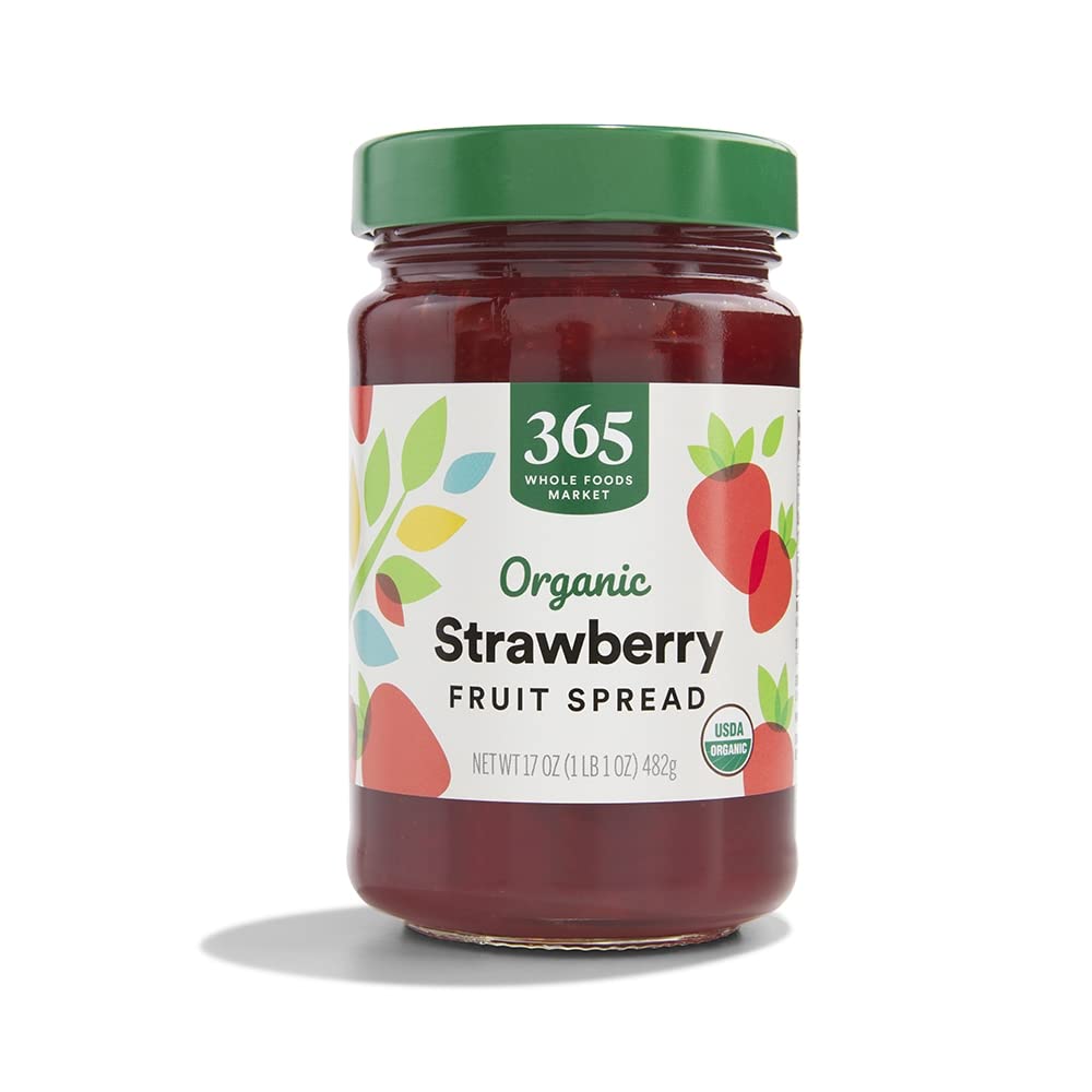 Organic Strawberry Fruit Spread 17 Oz 1 Count 365 By Whole Foods Market