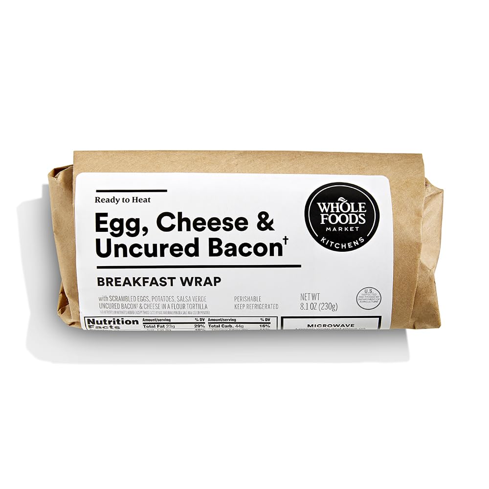 Bacon Egg & Cheese Breakfast Wrap 8.1 Oz 365 By Whole Foods Market