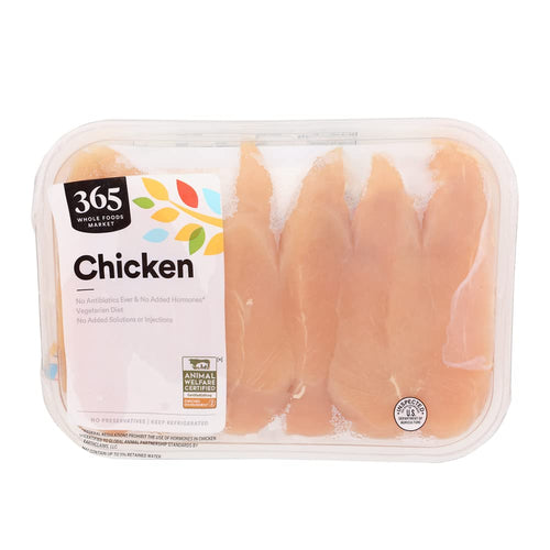 Boneless Skinless Chicken Breast Tenderloin 16 Oz 365 By Whole Foods Market